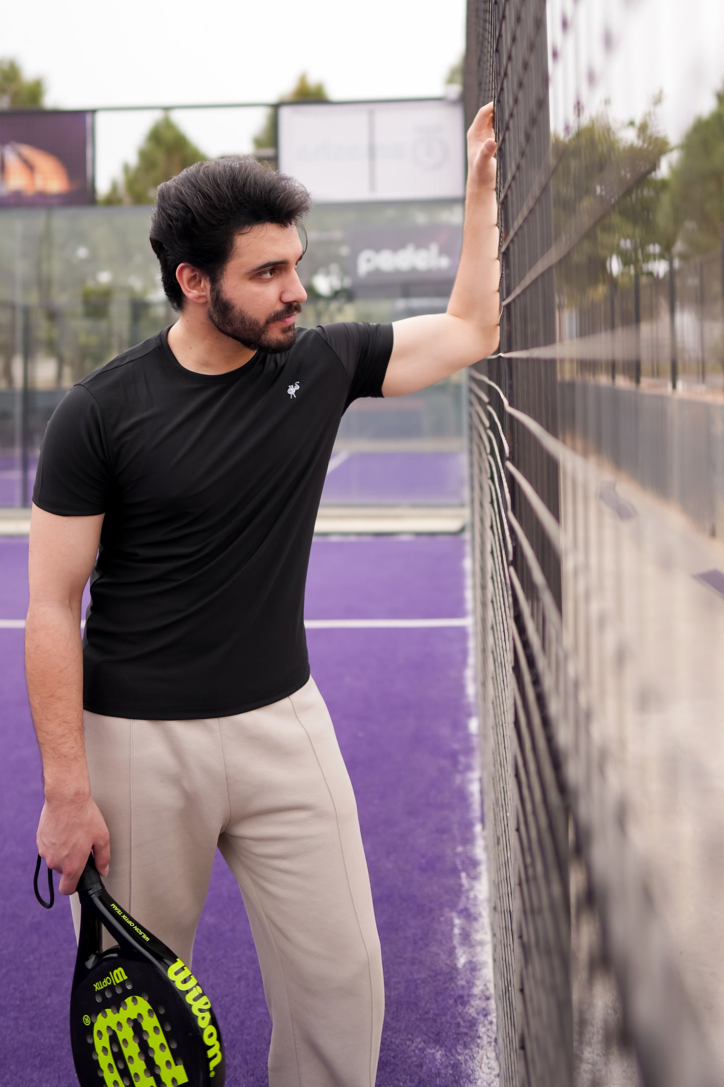 Black Breathable Fitted Tee